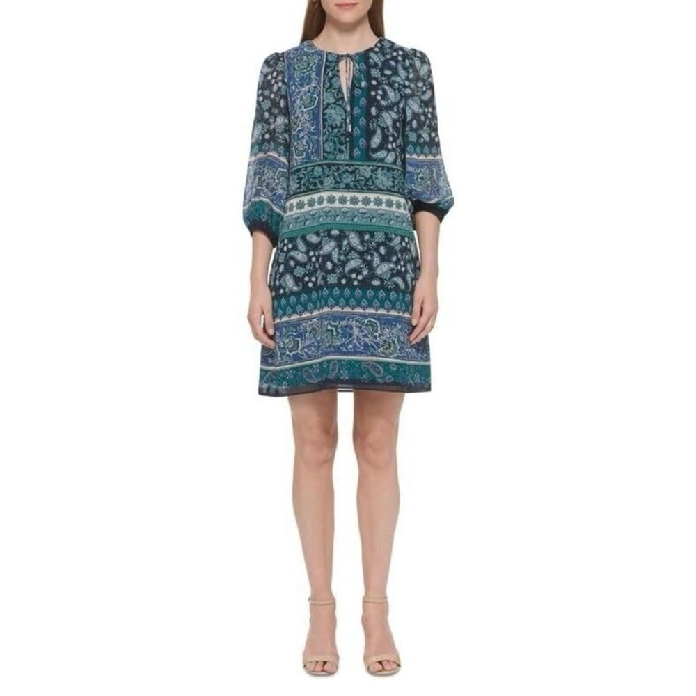 VINCE CAMUTO Elegant Floral Paisley Dress